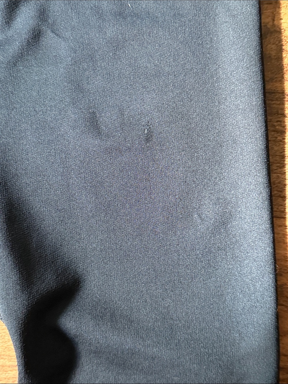 Under Armour Black Kids' Compression Leggings with Light Blue Logo Waistband - Picture 4 of 4